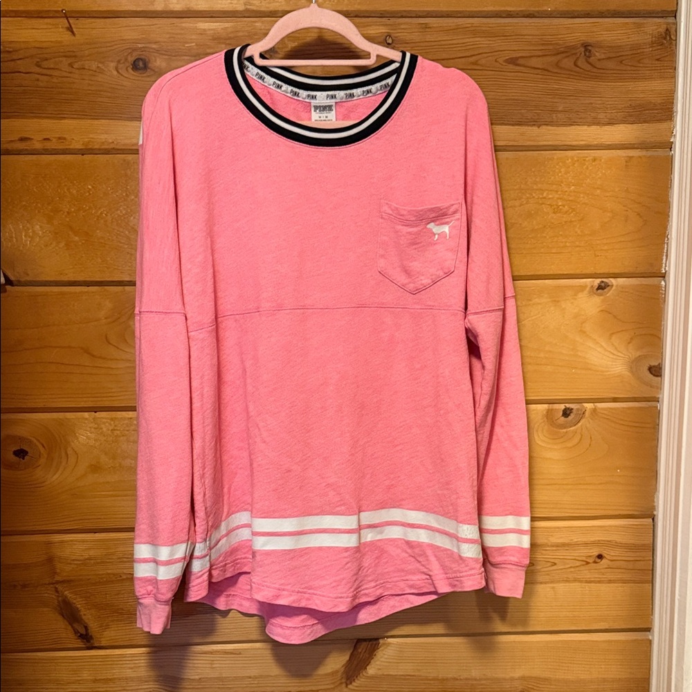 Vintage PINK Victoria's Secret Pink and Black Top